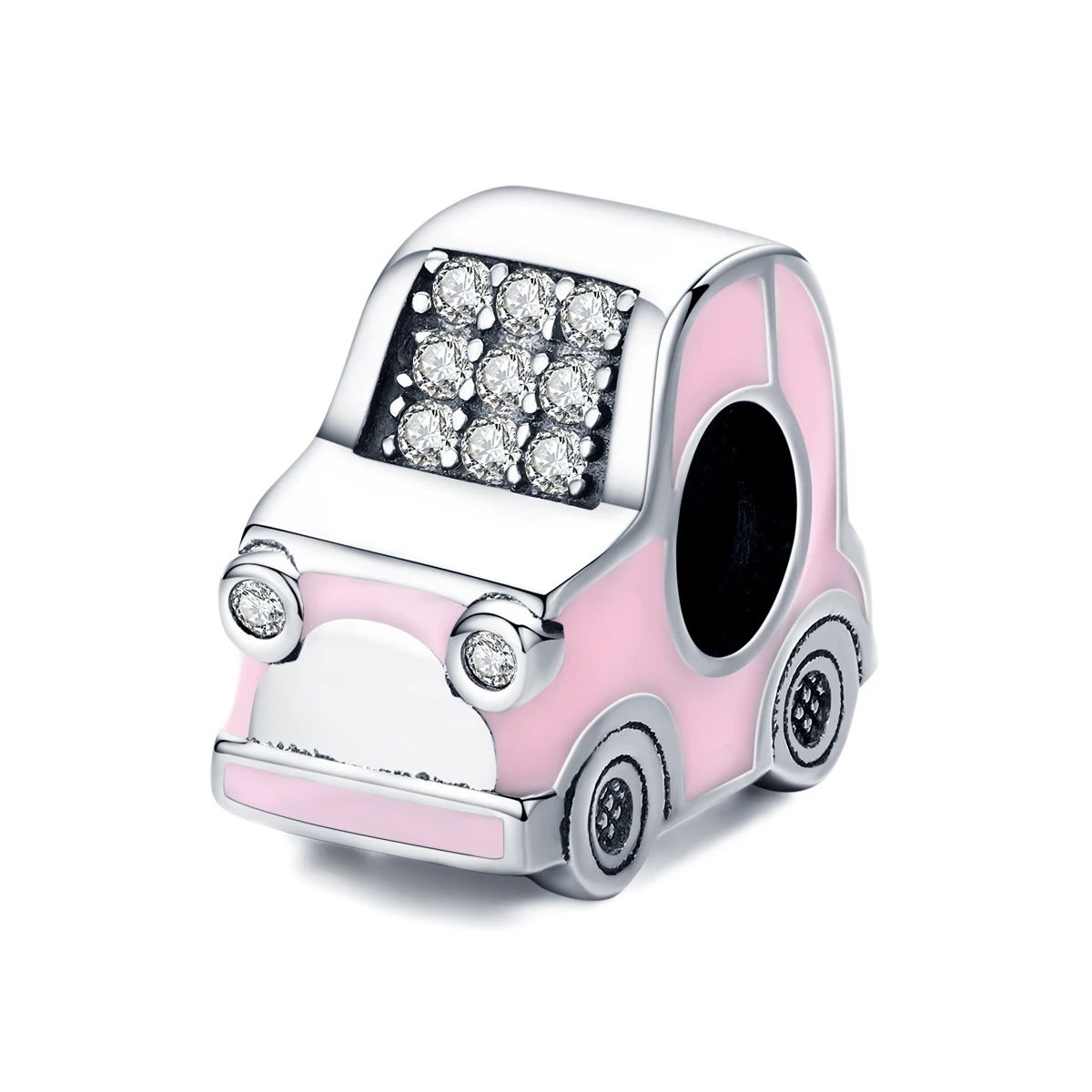 Mini Car Pink Enamel Metal Charm Clear CZ Bead fit Female Original 925 Charms Bracelets or Bangle Fashion Jewelry
Mini Car Pink Enamel Metal Charm Clear CZ Bead fit Female Original 925 Charms Bracelets or Bangle Fashion Jewelry