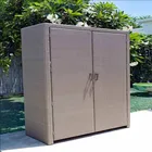Furniture Home Use Wicker Wardrobe Storage Living Room Furniture Rattan Cabinet