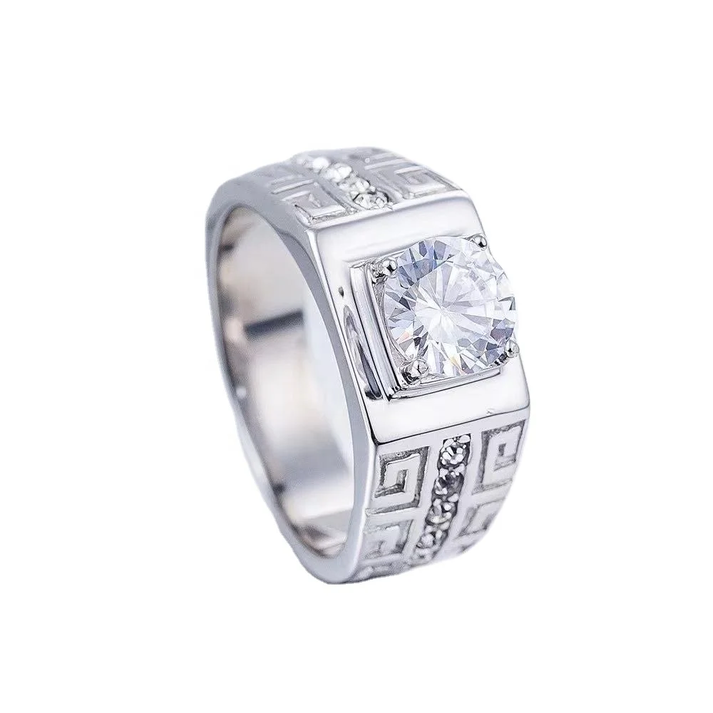 European and American ring, stainless steel fashion, casual diamond inlaid men's wedding ring
European and American ring, stainless steel fashion, casual diamond inlaid men's wedding ring