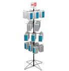 TMJ-915 Top Quality Floor Display Spinner Rack Advertising Hanging Display Metal Hook Display Racks Stand