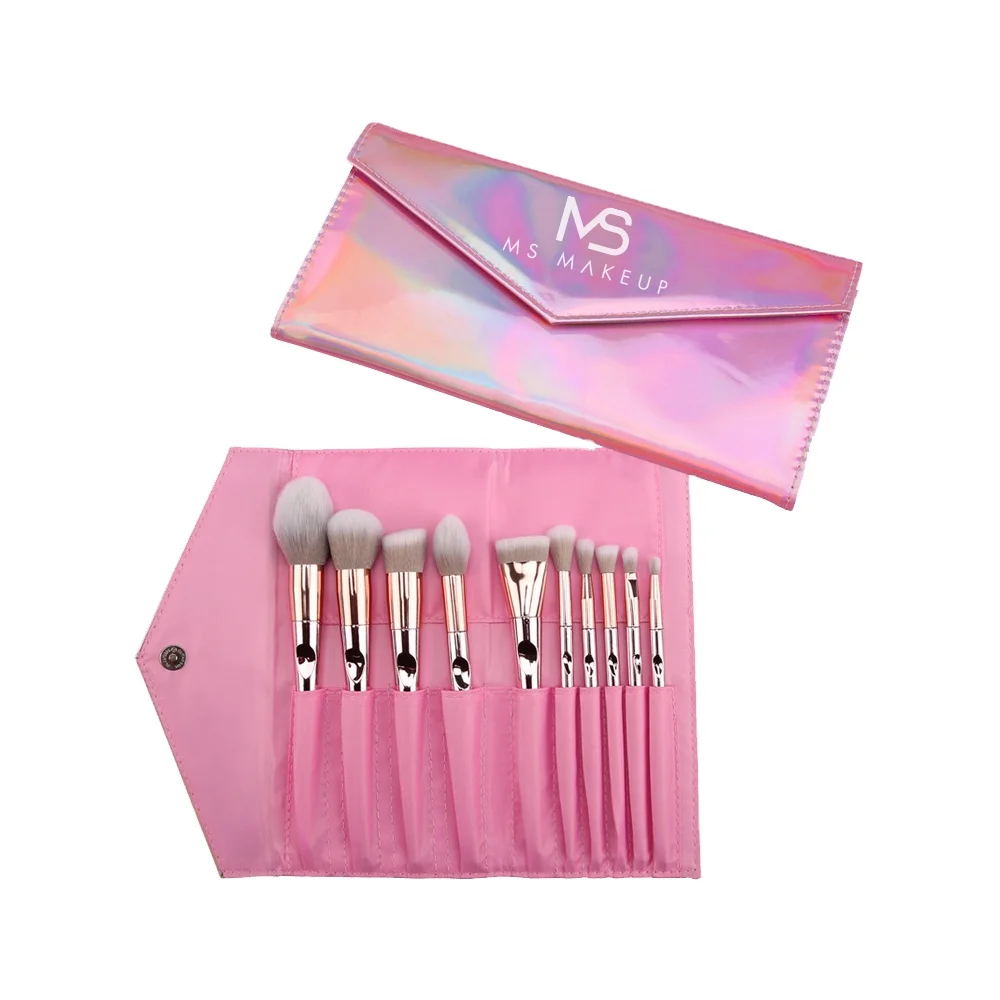 Wholesales 10 Pcs Rose Gold Laser Luxury Vegan Pink Professional Wood Custom Private Label Makeupbrush Makeup Brush Bag Set
Wholesales 10 Pcs Rose Gold Laser Luxury Vegan Pink Professional Wood Custom Private Label Makeupbrush Makeup Brush Bag Set