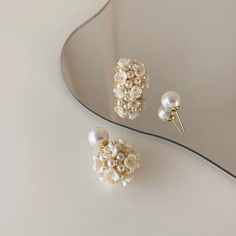 Vershal Gold Plated Vintage French Style Shell Flower Pearl Earrings Jewelry For Women, As pitcure
Vershal Gold Plated Vintage French Style Shell Flower Pearl Earrings Jewelry For Women, As pitcure
