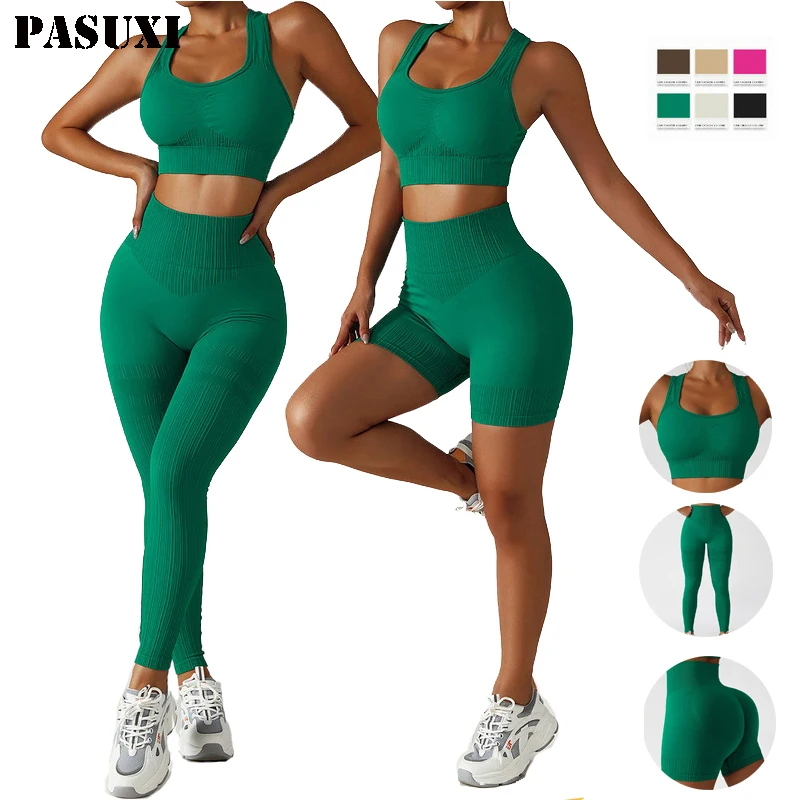PASUXI Women Workout Running Seamless Sports Bra Sportswear Scrunch Butt Legging Gym Fitness High Waist Yoga Sets
PASUXI Women Workout Running Seamless Sports Bra Sportswear Scrunch Butt Legging Gym Fitness High Waist Yoga Sets