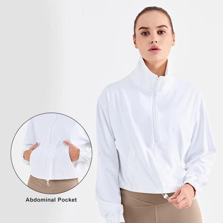2022 Best Price Fitness & Yoga Wear Half-zip Sports Jackets Long Sleeve Loose Women Running Jacket
2022 Best Price Fitness & Yoga Wear Half-zip Sports Jackets Long Sleeve Loose Women Running Jacket