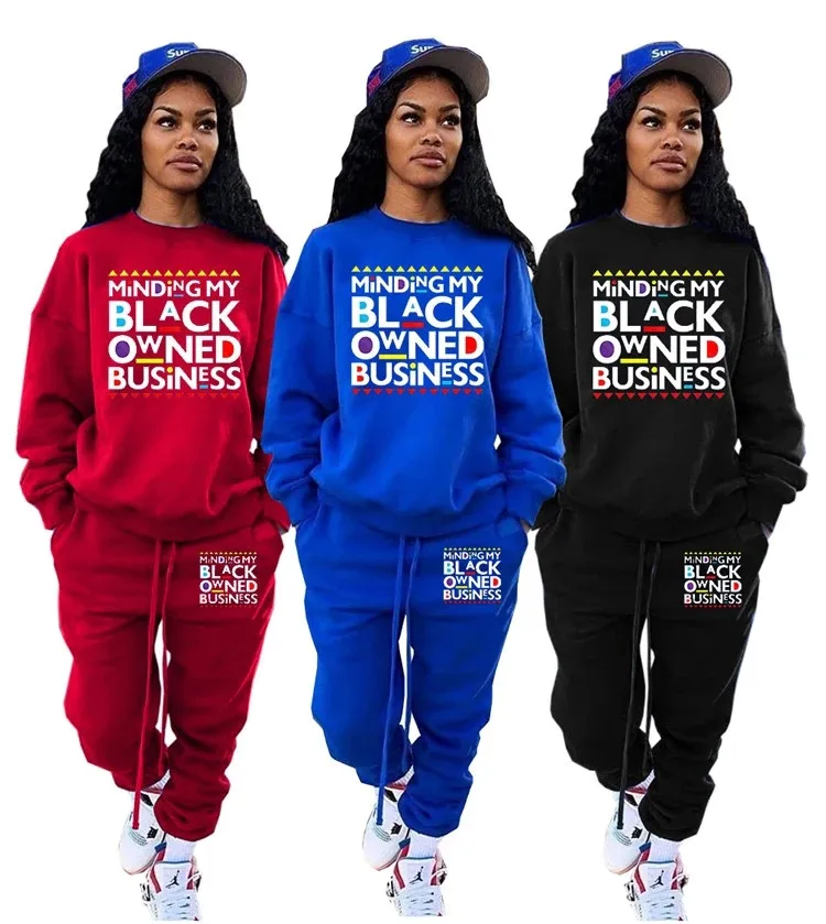Fashion Casual Ladies Clothes Long Sleeve Letter Print Sweatpants Plus Size Thick Warm Women Two Piece Set, As picture or customized make
Fashion Casual Ladies Clothes Long Sleeve Letter Print Sweatpants Plus Size Thick Warm Women Two Piece Set, As picture or customized make