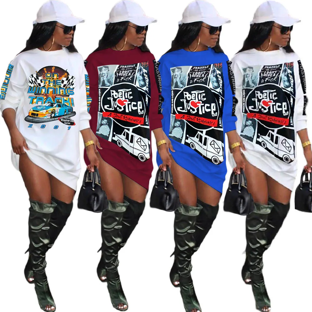 European And American Wholesale New Arrival Street Wear Autumn Hot Sale Women Character Print White Long Sleeve Shirt Dress, Picture
European And American Wholesale New Arrival Street Wear Autumn Hot Sale Women Character Print White Long Sleeve Shirt Dress, Picture