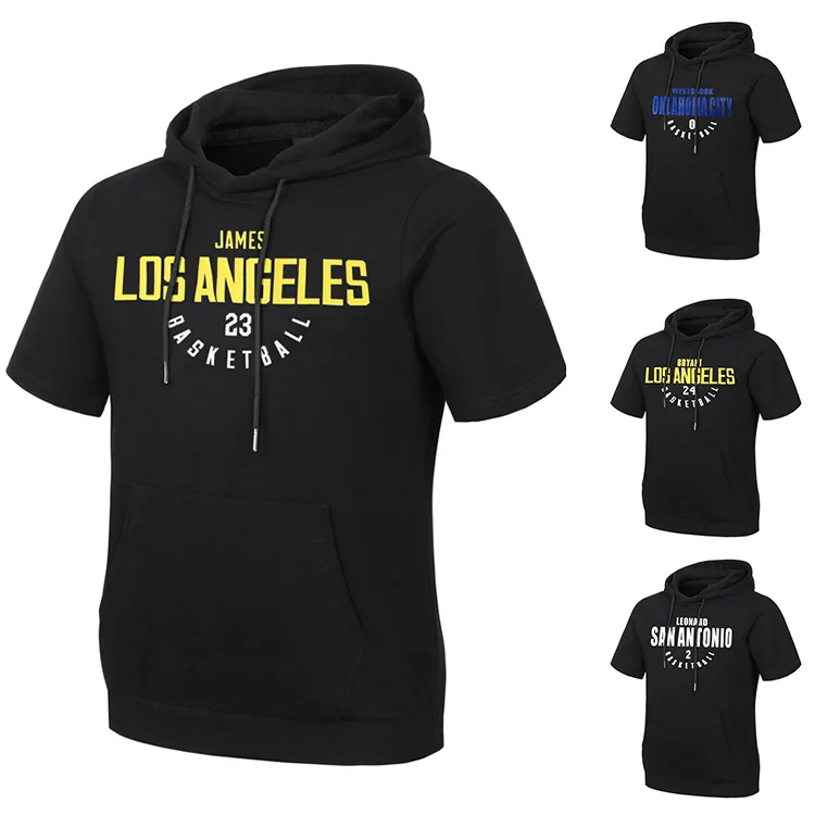 Wholesale Customized Basketball Hooded T-Shirt Hoodie James 23 Cotton Training Hoodie Field Wear Sports Short Sleeves, Customized color
Wholesale Customized Basketball Hooded T-Shirt Hoodie James 23 Cotton Training Hoodie Field Wear Sports Short Sleeves, Customized color