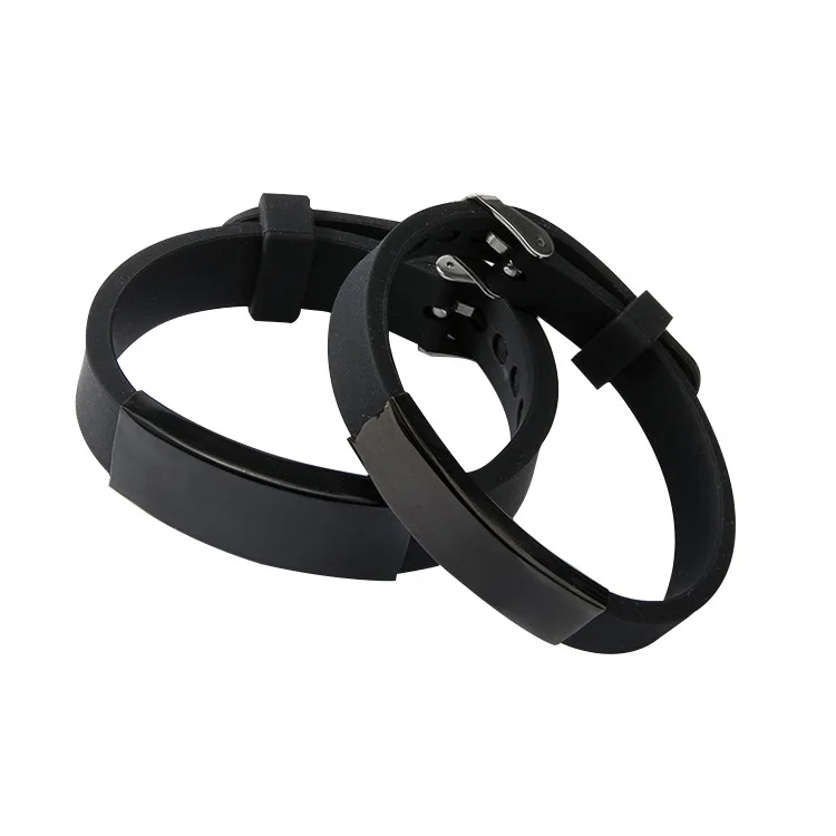 MECYLIFE Custom Jewelry Engraved Black Stainless Steel Bar Fashion Rubber Silicone Bracelet
MECYLIFE Custom Jewelry Engraved Black Stainless Steel Bar Fashion Rubber Silicone Bracelet