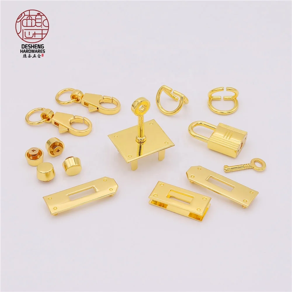 Lock Buckle Double D Ring Rivet Spring Clasp Plug Socket Bag Making DIY Bag Accessories Set, Gold
Lock Buckle Double D Ring Rivet Spring Clasp Plug Socket Bag Making DIY Bag Accessories Set, Gold