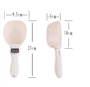Smart Pet Food Spatula Healthy ABS Dog Measure Spoon Clean Digital Screen Cat Litter Spoon Scoop Pet Supplies, White
Smart Pet Food Spatula Healthy ABS Dog Measure Spoon Clean Digital Screen Cat Litter Spoon Scoop Pet Supplies, White