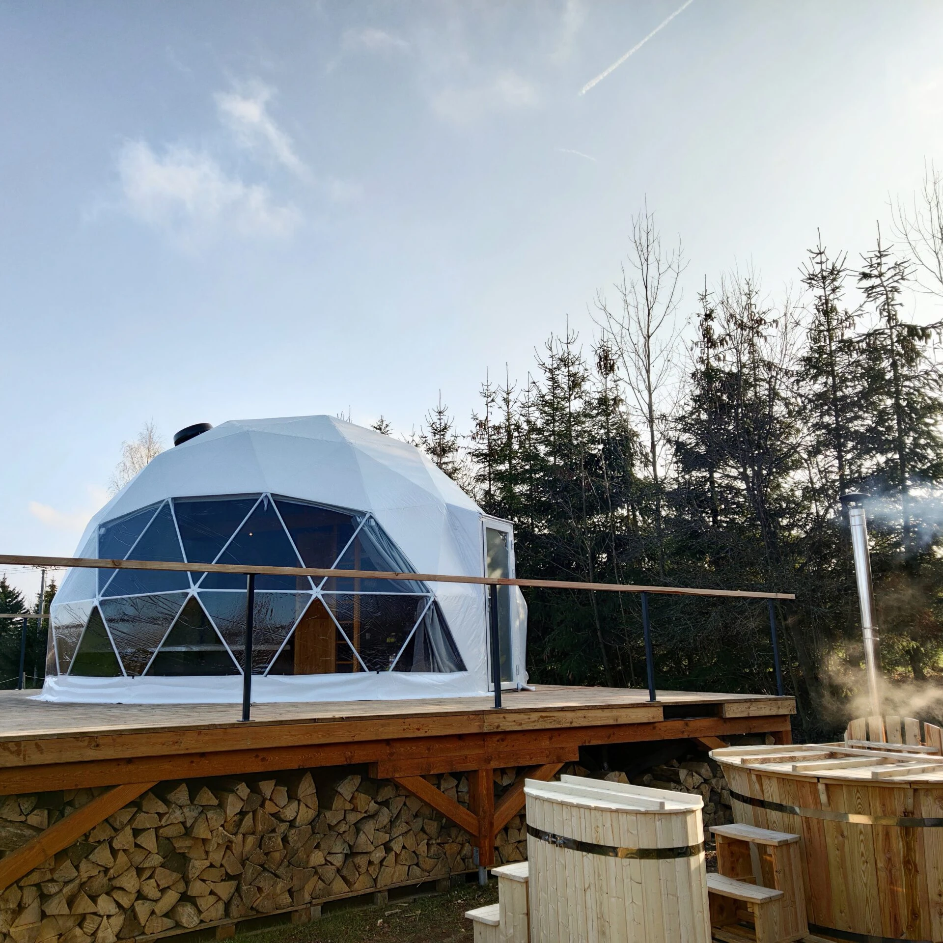 Hot sale factory price 6m Geodesic Igloo Dome tent