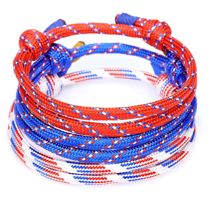 Women Unisex Boho Cheap Promotional Make Adjustable Knot Rope String Cord Woven Survival 5mm Nylon Rope Bracelet
Women Unisex Boho Cheap Promotional Make Adjustable Knot Rope String Cord Woven Survival 5mm Nylon Rope Bracelet