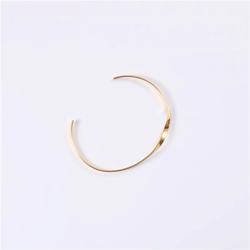 

Joolim Stylish Stainless Steel 18K Gold Plated Spiral Cuff Bracelet Jewelry Wholesale