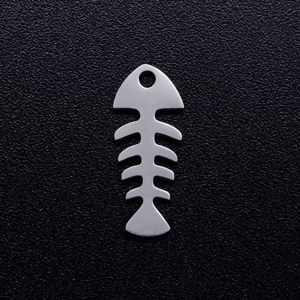 Hot Sale Unique Stainless Steel Fishbone Pendant Laser Cutting Fishbone Charm Pendant 5pcs/bag
Hot Sale Unique Stainless Steel Fishbone Pendant Laser Cutting Fishbone Charm Pendant 5pcs/bag