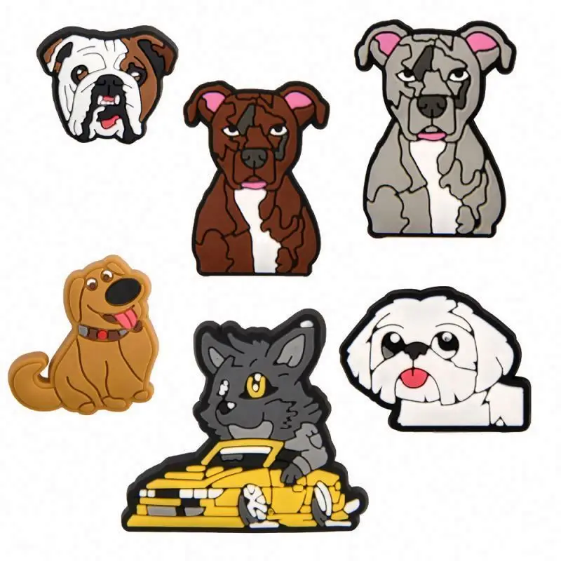 Lovely PVC Dog Charm for Croc Shoes Decoration Dog Mom Shoe Charms for Girly Croc Charm for Wholesale Custom Shoe Charm for Gift
Lovely PVC Dog Charm for Croc Shoes Decoration Dog Mom Shoe Charms for Girly Croc Charm for Wholesale Custom Shoe Charm for Gift