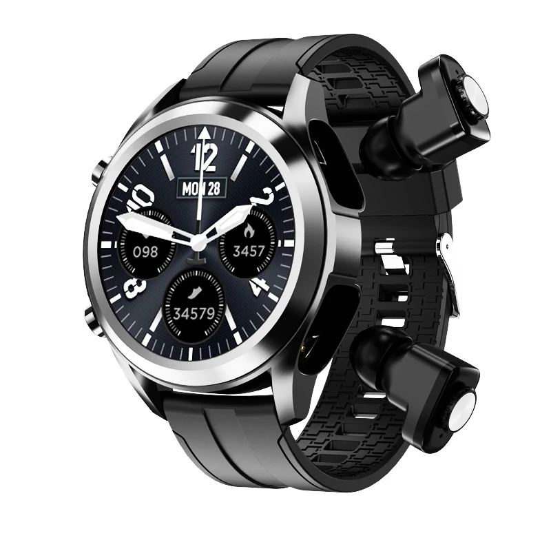 2021 New Trend Smartwatch Earbuds Heart Rate Monitoring, 2 In 1 Waterproof Wireless Headset Tws Smart Sport Earphone Watch, Black
2021 New Trend Smartwatch Earbuds Heart Rate Monitoring, 2 In 1 Waterproof Wireless Headset Tws Smart Sport Earphone Watch, Black