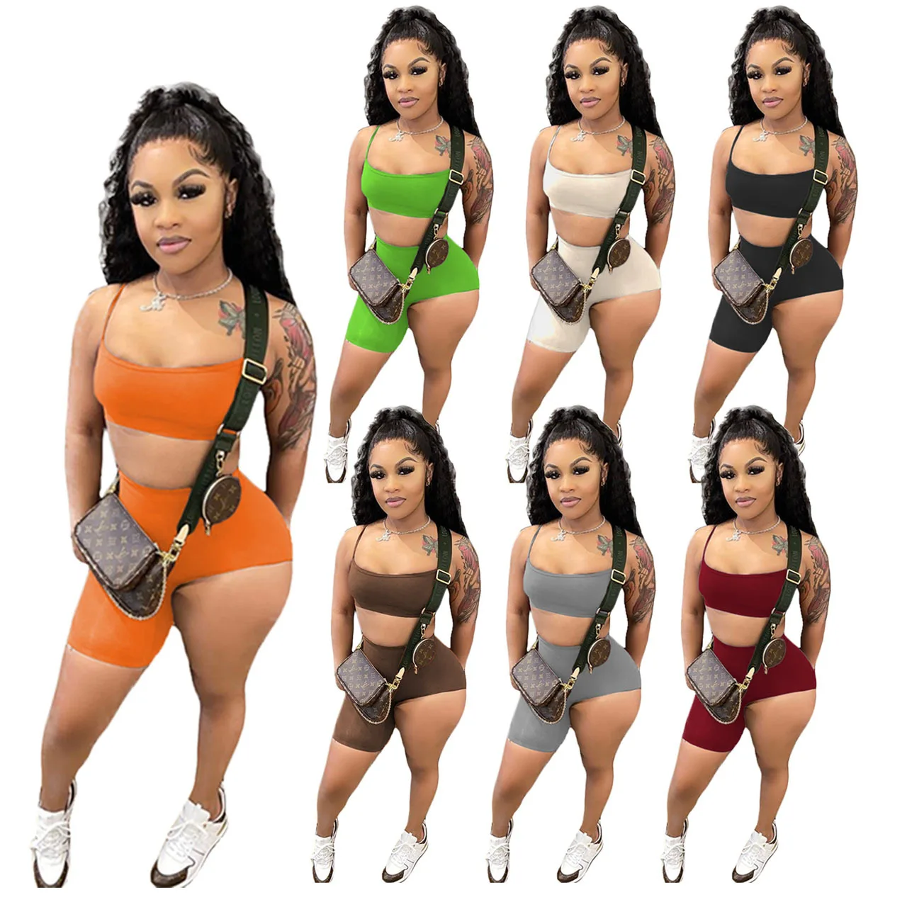 Fvshion Low Moq Booty Shorts Teen Clothing Summer Sweatwear Sling Outfits For Women 2021 Crop Top Two Piece Biker Shorts Set
Fvshion Low Moq Booty Shorts Teen Clothing Summer Sweatwear Sling Outfits For Women 2021 Crop Top Two Piece Biker Shorts Set