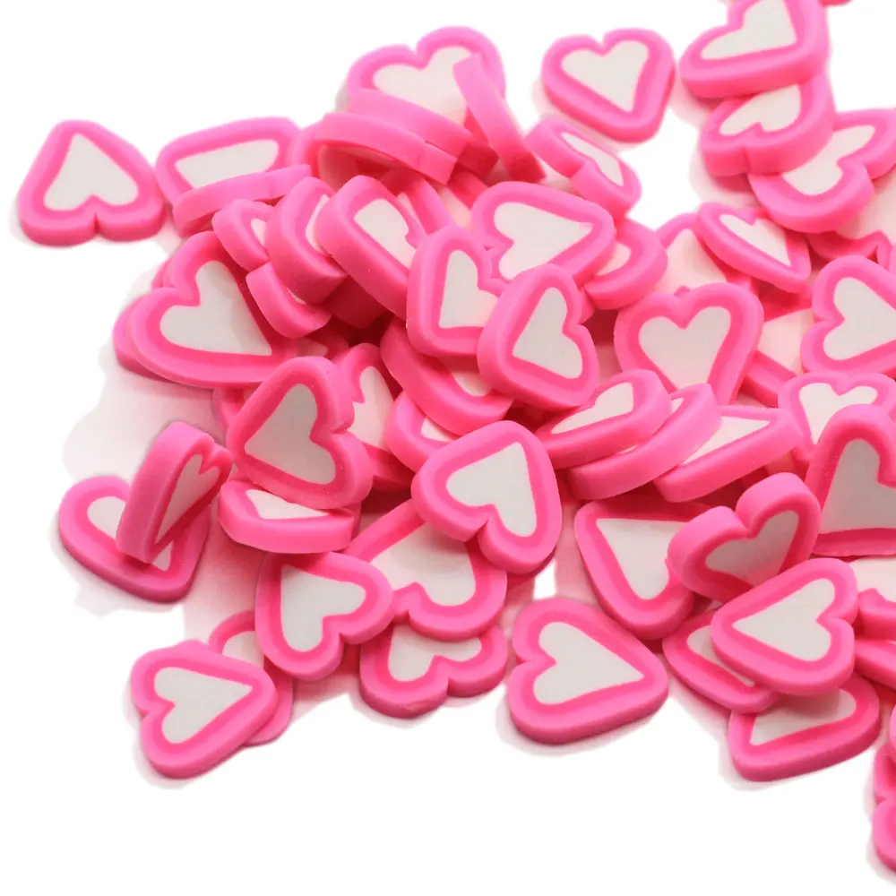 Wholesale 10mm Sweet Heart Shape Polymer Clay Pieces Fashion Woman Nail Decorations DIY Valentine's Day Accessory
Wholesale 10mm Sweet Heart Shape Polymer Clay Pieces Fashion Woman Nail Decorations DIY Valentine's Day Accessory