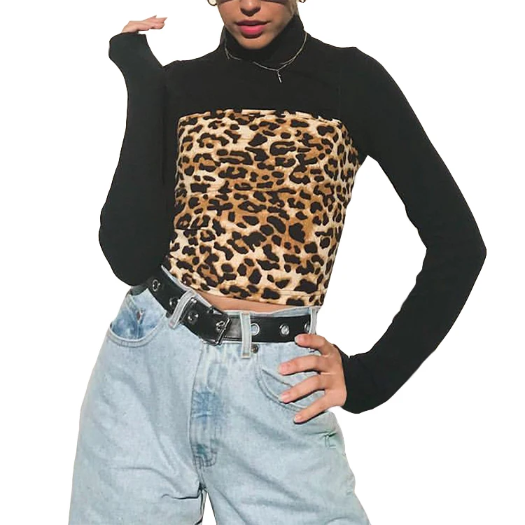 New Fashion Winter Autumn Leopard Printing High Collar O-Neck Long Sleeve Casual Woman Shirt Top Blouse
New Fashion Winter Autumn Leopard Printing High Collar O-Neck Long Sleeve Casual Woman Shirt Top Blouse