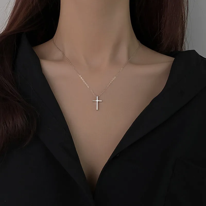 2021 New 925 Sterling Silver Plain Cross Crucifix Pendant Necklace S925 Sterling Silver Cross Pendant Necklace for Girls Ladies
2021 New 925 Sterling Silver Plain Cross Crucifix Pendant Necklace S925 Sterling Silver Cross Pendant Necklace for Girls Ladies