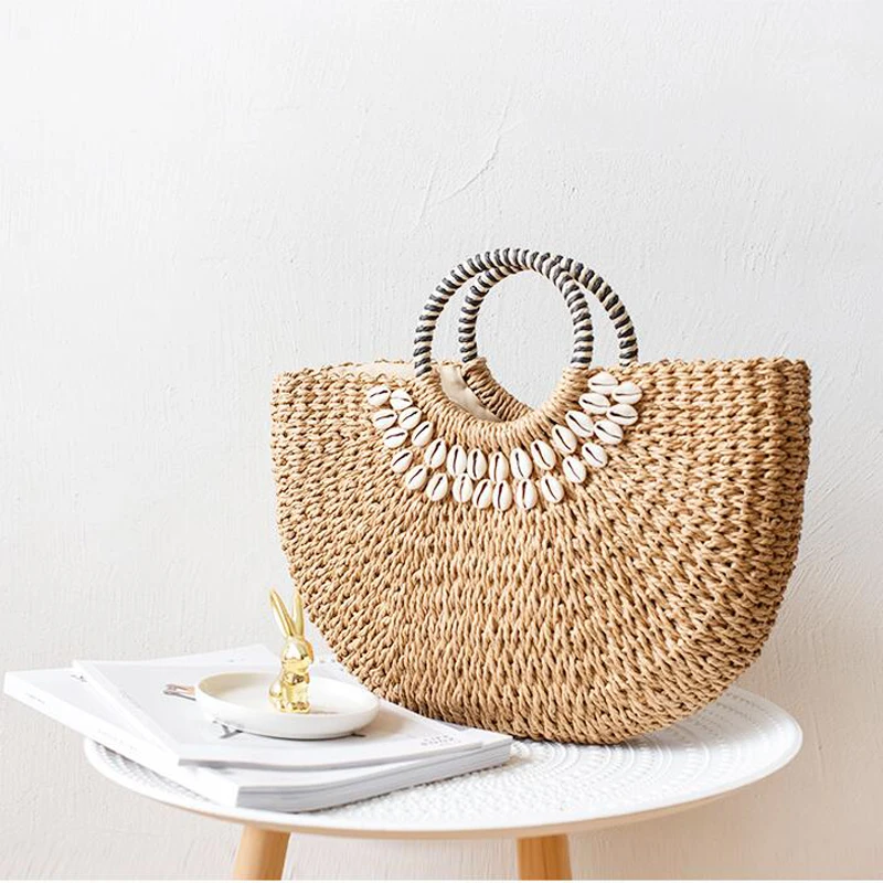 Fashionable Summer Grass Weaving Bags Beach Bag Lady Handbag
Fashionable Summer Grass Weaving Bags Beach Bag Lady Handbag
