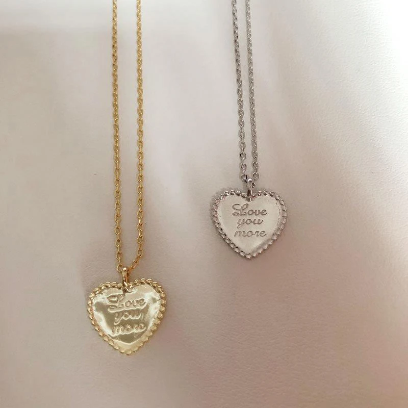 2020 heart pendant necklace 18k gold plate letters engraved bead fashion chain Dylam jewelry
2020 heart pendant necklace 18k gold plate letters engraved bead fashion chain Dylam jewelry