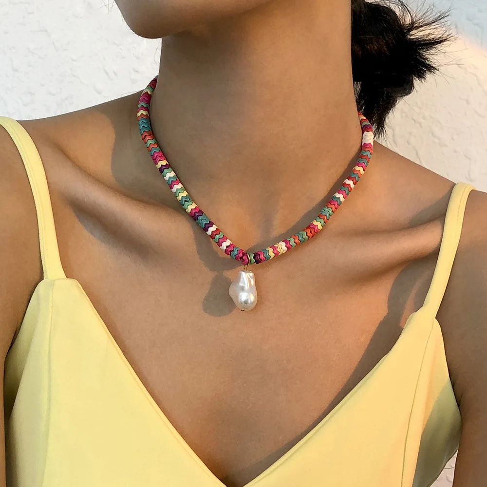 2021 Sailing Jewelry Bohemia Imitation Pearl Colorful Beaded Necklace Ethnic Temperament Pearl Necklace
2021 Sailing Jewelry Bohemia Imitation Pearl Colorful Beaded Necklace Ethnic Temperament Pearl Necklace