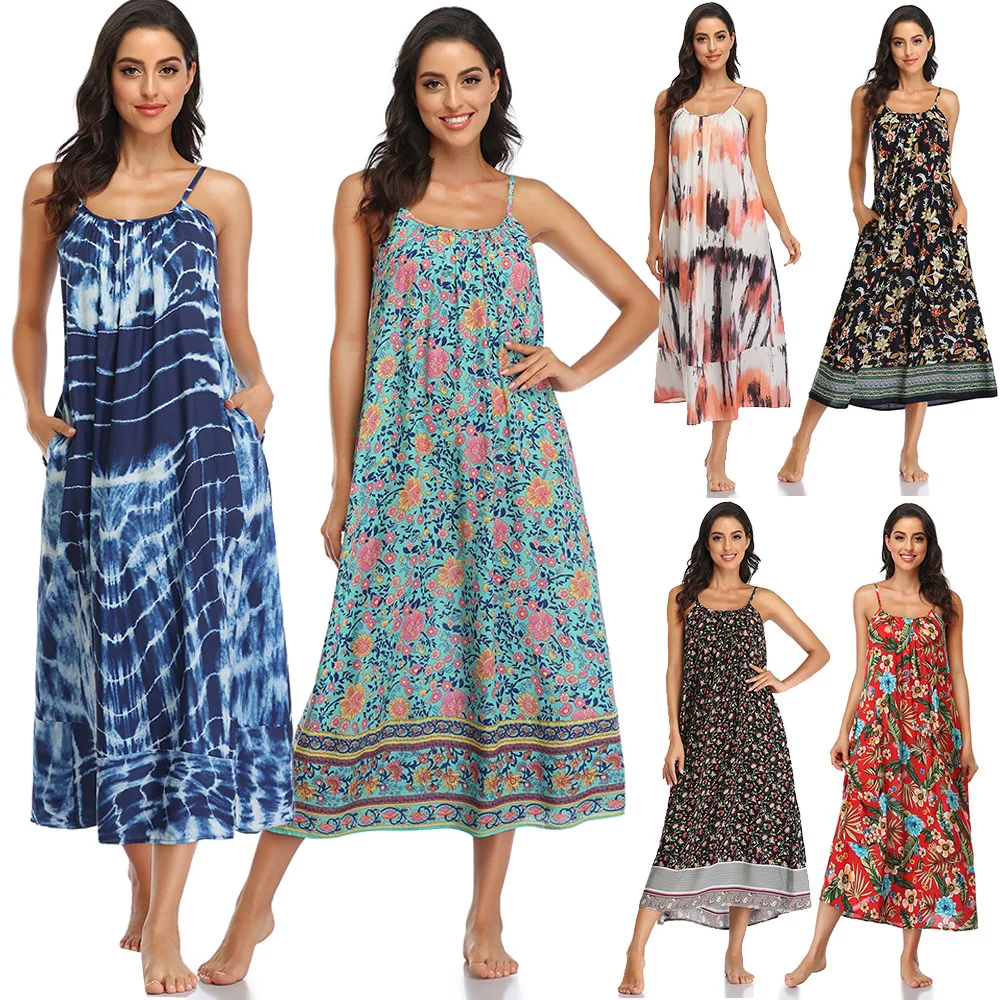 2021 Floral Retro Midi Dress halter Sleeveless Backless Spaghetti Straps Beach Long Dress Bohemian, Colorful
2021 Floral Retro Midi Dress halter Sleeveless Backless Spaghetti Straps Beach Long Dress Bohemian, Colorful