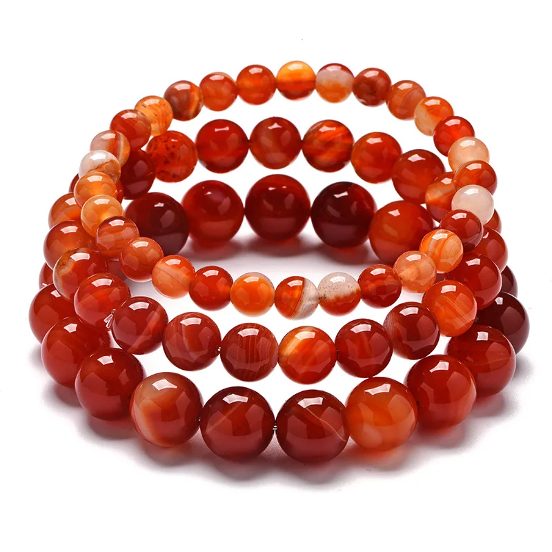 Striped Red Agate Bracelet Beads Men's and Women's Agate Bracelet S925 Silver, Photo color
Striped Red Agate Bracelet Beads Men's and Women's Agate Bracelet S925 Silver, Photo color