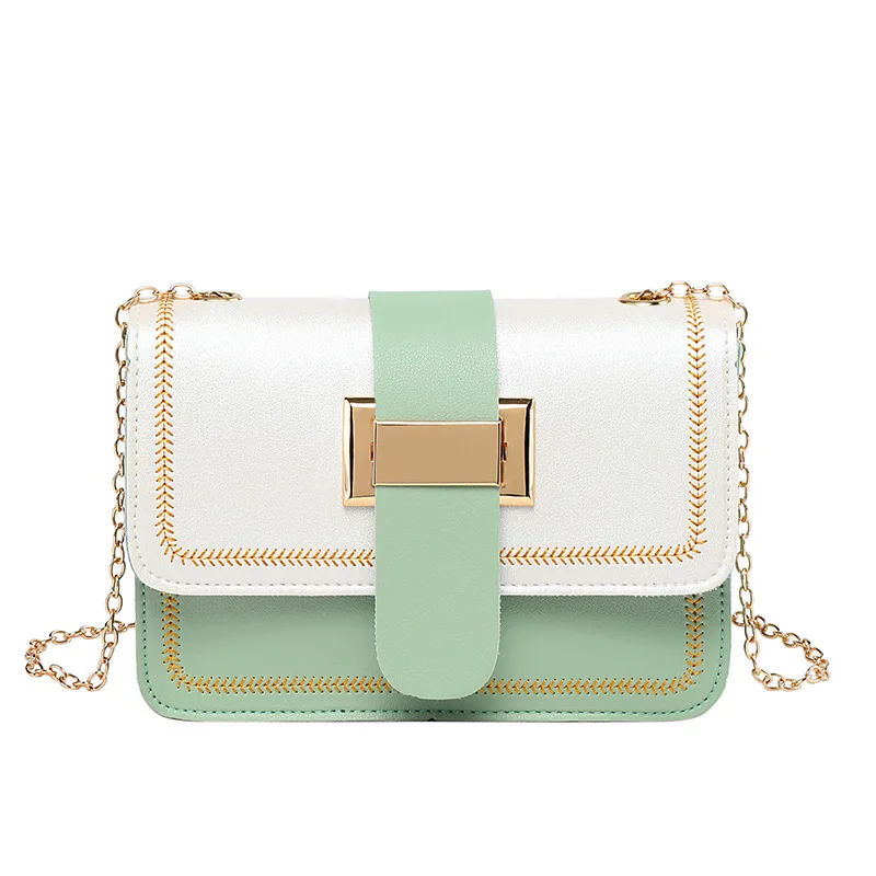 Handbag for woman chain Contrast embroidered thread chain small square bag 2021 Single Shoulder Messenger tongue bag
Handbag for woman chain Contrast embroidered thread chain small square bag 2021 Single Shoulder Messenger tongue bag