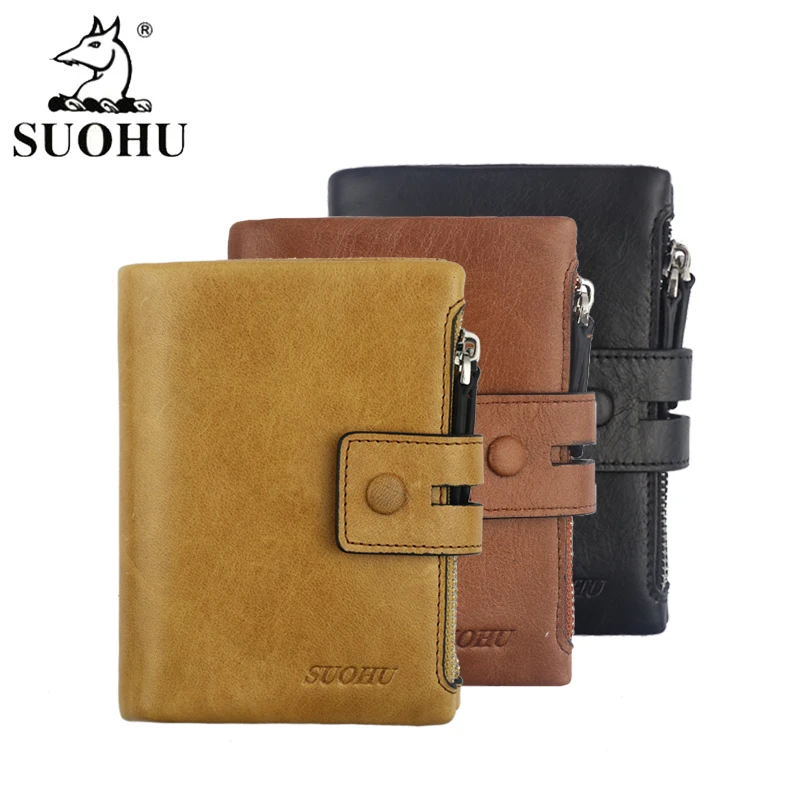 SUOHU Rfid Wallet Billetera De Hombre Hasp Card Holder Wallet With Zipper Men Leather Wallets For Men, Customized color
SUOHU Rfid Wallet Billetera De Hombre Hasp Card Holder Wallet With Zipper Men Leather Wallets For Men, Customized color