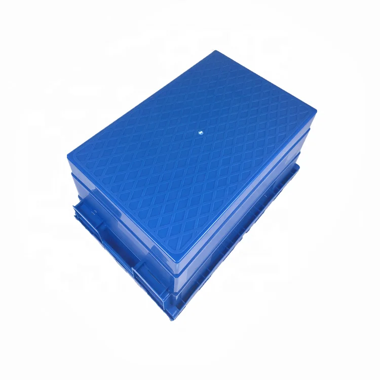 Manufacturer Wholesale Stackable Logistic Plastic Crate with Lid for Storage and Moving factory