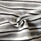 Organic color stripes cotton polyester blend knitted fabric for hoodie,sweater,shirt