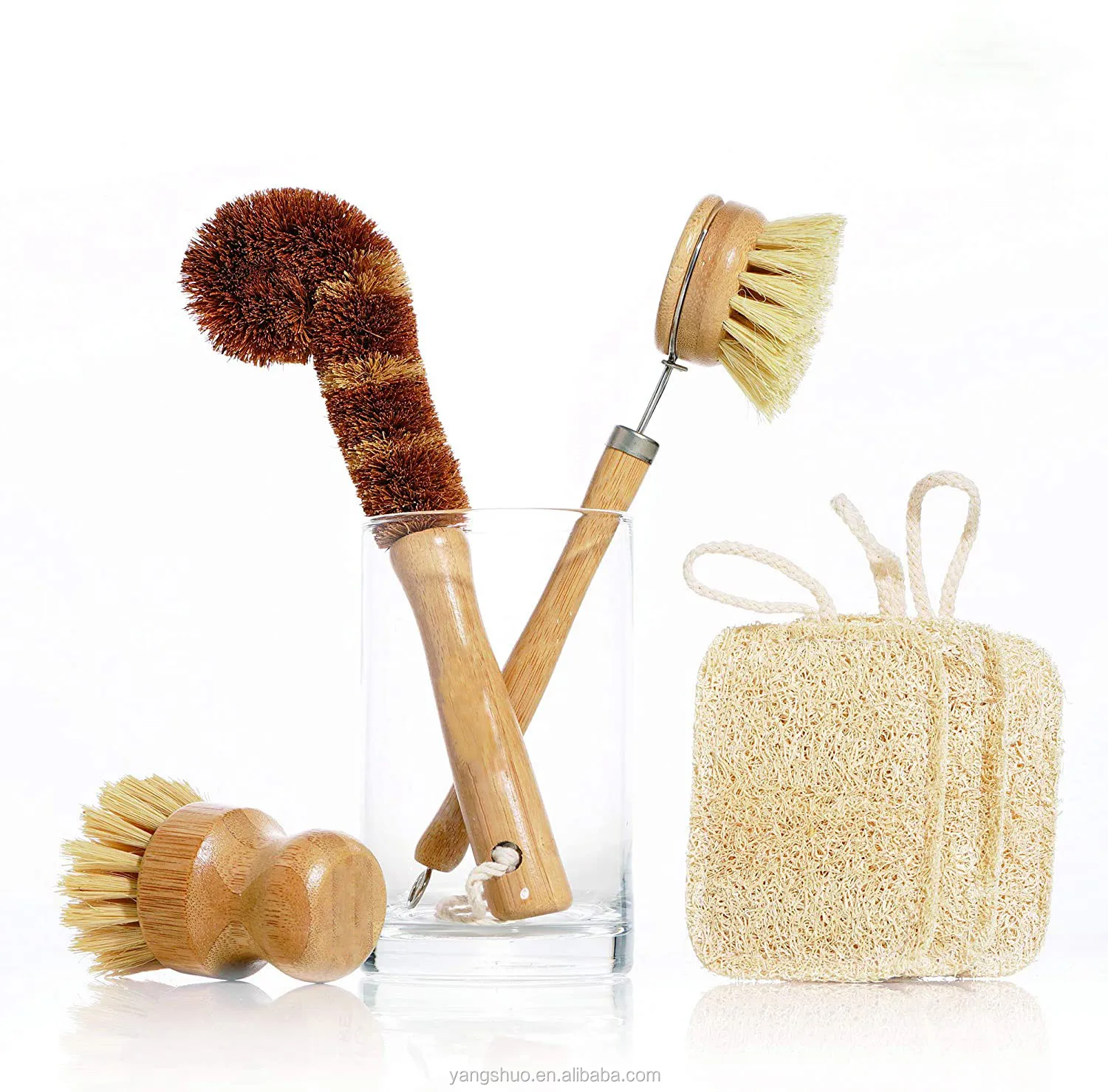 Kitchen Brush Set Natural wood bamboo household washing dish bottle pot brush set,Zero-waste cleaning Kitchen set, Natural wooden color
Kitchen Brush Set Natural wood bamboo household washing dish bottle pot brush set,Zero-waste cleaning Kitchen set, Natural wooden color
