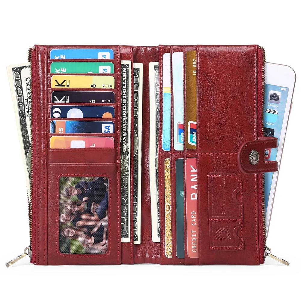 Women Purses Long Zipper Genuine Leather Ladies Clutch Bags Casual Wallets card holder
Women Purses Long Zipper Genuine Leather Ladies Clutch Bags Casual Wallets card holder
