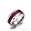 High quality classical engrave stainless steel ring cool men black Jewelry plain 316L