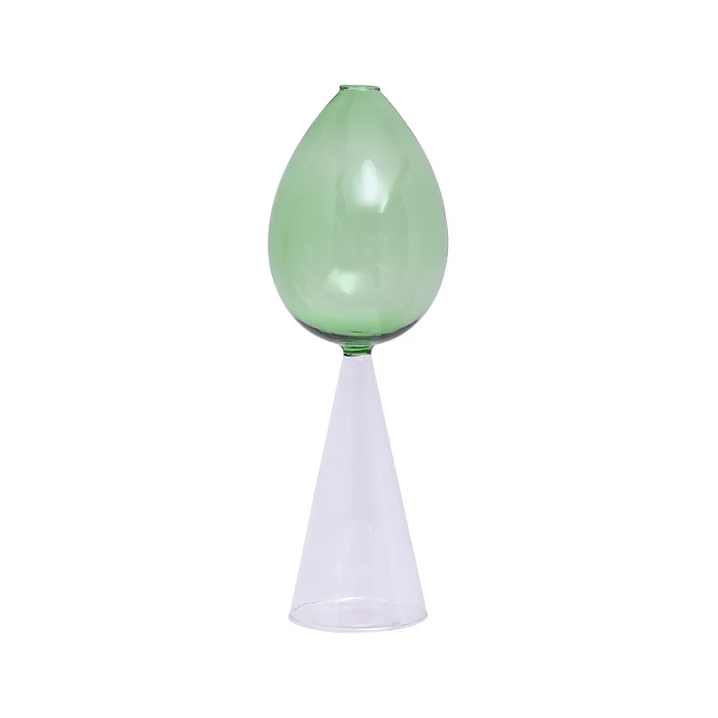 Handmade Flower Bud Shaped Green Colored Glass Single Flower Vase, Customized color
Handmade Flower Bud Shaped Green Colored Glass Single Flower Vase, Customized color