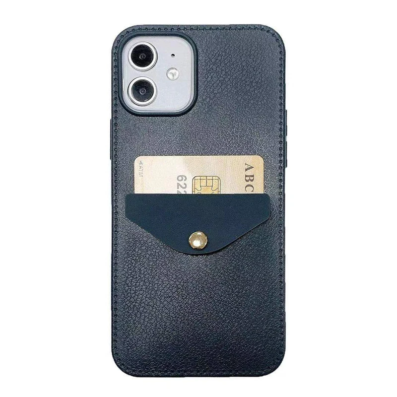 For iPhone 12 Pro Max Mobile Phone Card Pocket Wallet Case Thread Overlock Leather Pattern TPU Back Cover With Credit Card Slot, Mix
For iPhone 12 Pro Max Mobile Phone Card Pocket Wallet Case Thread Overlock Leather Pattern TPU Back Cover With Credit Card Slot, Mix