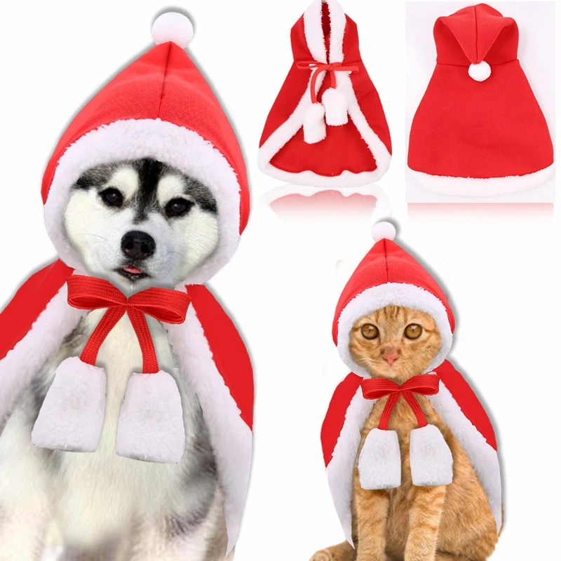 New Soft and Thick Red Velvet Cat Cloak with Xmas Hat, Cute Christmas Cat Dog Costume Pet Cape, Funny Christmas Pet Dress Up
New Soft and Thick Red Velvet Cat Cloak with Xmas Hat, Cute Christmas Cat Dog Costume Pet Cape, Funny Christmas Pet Dress Up