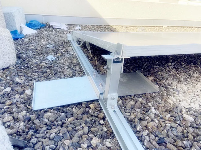 Flat Roof Ballast Solar Panel Mounting Installation Project _02 Flat Roof Ballast Solar Panel Mounting Installation Project _02