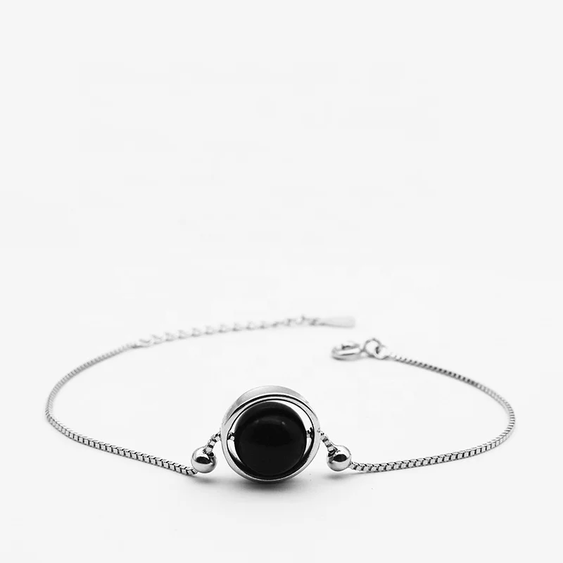 Amazon Fashion Jewelry Bracelets Korean Style Simple S925 Pure Silver Thin Beaded Black Onyx Bracelets
Amazon Fashion Jewelry Bracelets Korean Style Simple S925 Pure Silver Thin Beaded Black Onyx Bracelets