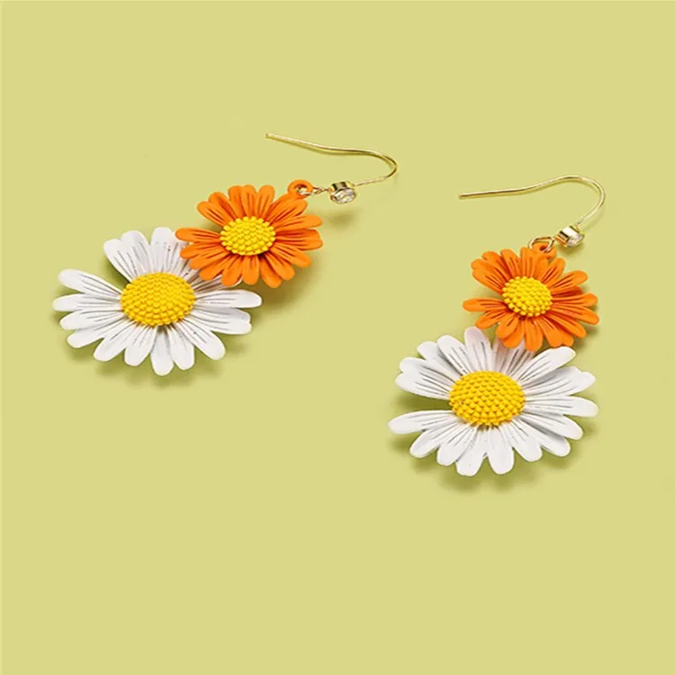 Korean Fashionable Style White And Yellow Daisy Lady's Earrings Minimalist Jewelry For Wedding Gift E096, Available
Korean Fashionable Style White And Yellow Daisy Lady's Earrings Minimalist Jewelry For Wedding Gift E096, Available
