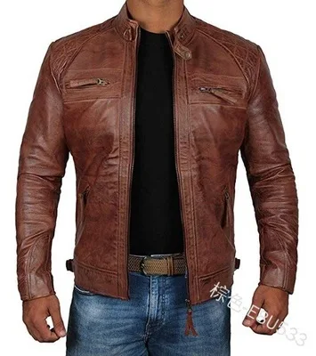 Men's Leather Jacket For Biker Distressed Genuine Lambskin Top Quality Material - Wholesale Price, 2 color
Men's Leather Jacket For Biker Distressed Genuine Lambskin Top Quality Material - Wholesale Price, 2 color