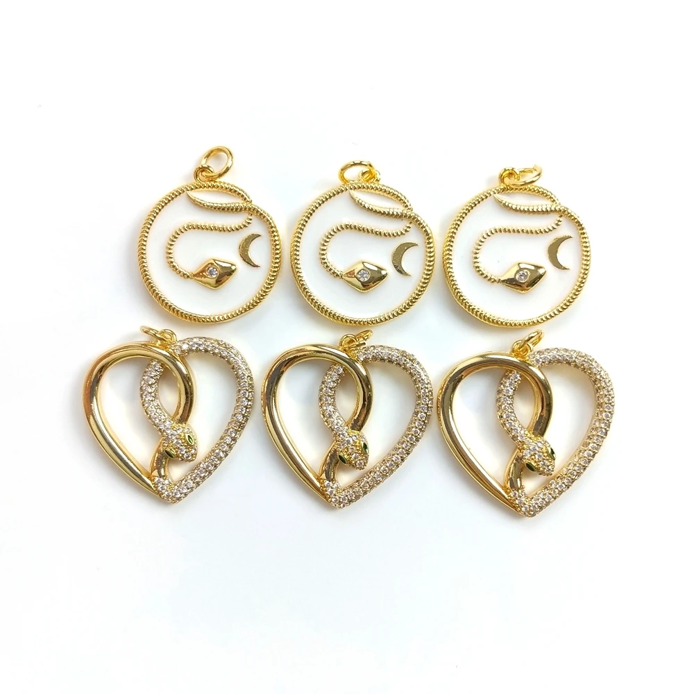 Bling Rhinestone Copper Necklace 18K Gold Plated Pendant Necklaces Women CZ Cubic Zircon moon Snake Love Heart round Jewelry, Multi color
Bling Rhinestone Copper Necklace 18K Gold Plated Pendant Necklaces Women CZ Cubic Zircon moon Snake Love Heart round Jewelry, Multi color