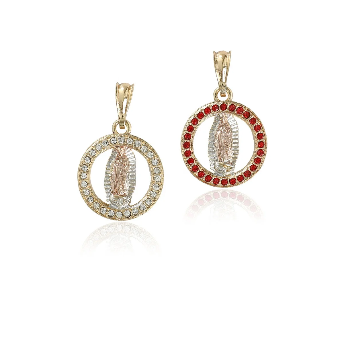 Religious Fashion Jewelry Femme Shiny Cubic Zirconia Round Stud Pendants For Women Trendy Charm Virgin Mary Fine Pendants
Religious Fashion Jewelry Femme Shiny Cubic Zirconia Round Stud Pendants For Women Trendy Charm Virgin Mary Fine Pendants