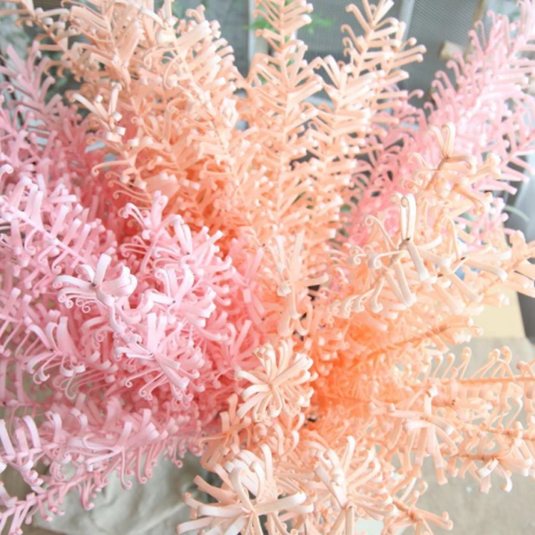 cheaper artificial flower pe foam peacock feather