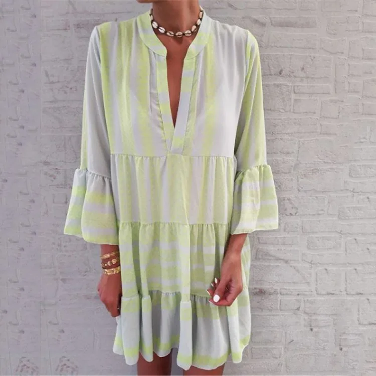 Long Dress Women Floral Dress Loose Chiffon Beach V Neck Sexy Maxi Dress
Long Dress Women Floral Dress Loose Chiffon Beach V Neck Sexy Maxi Dress