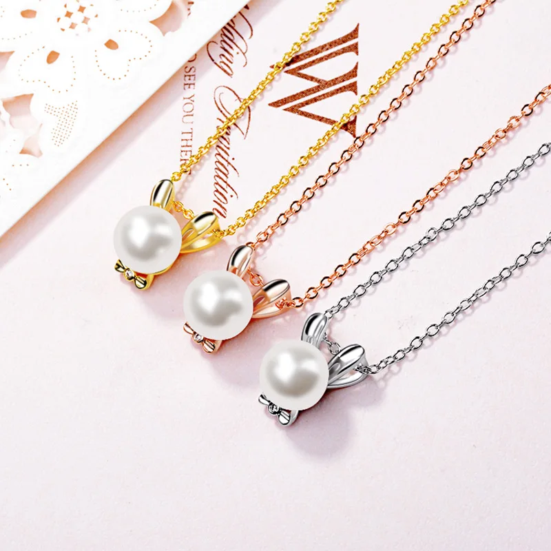 Bestseller fashion holiday gifts wedding brass jewelry Gold/rose gold/platinum color rabbits round pearl necklace with diamond
Bestseller fashion holiday gifts wedding brass jewelry Gold/rose gold/platinum color rabbits round pearl necklace with diamond