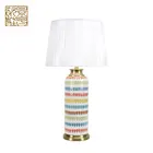 Fashion chinese ceramic decorate led for manicure small table lamp
