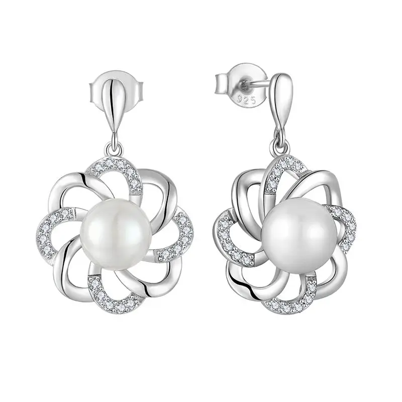 Fashion And Elegant Freshwater Pearl Earrings Fashion Eight-petal Flower Crystal Earrings Female Earrings
Fashion And Elegant Freshwater Pearl Earrings Fashion Eight-petal Flower Crystal Earrings Female Earrings